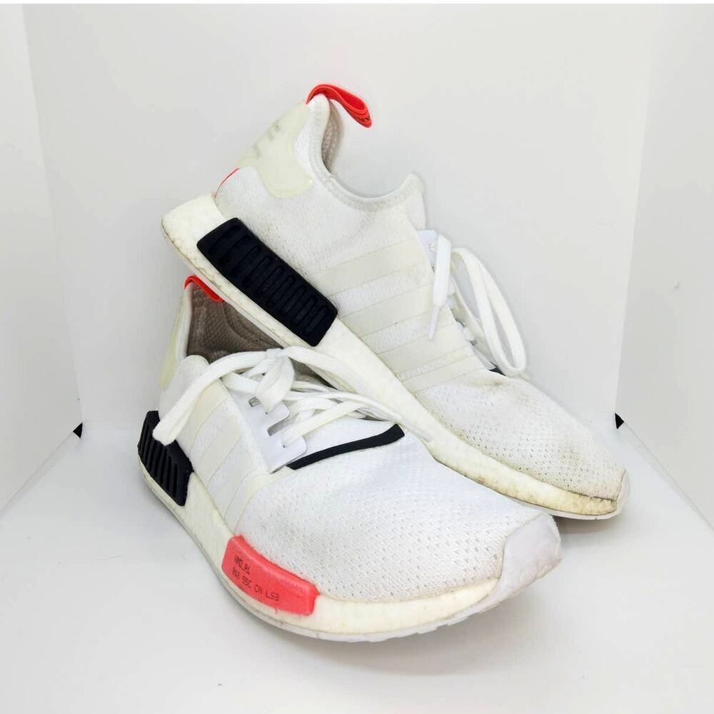 Adidas Boost NMD R1 Men's Pre-owned White Basketball Sneakers - sz. 13